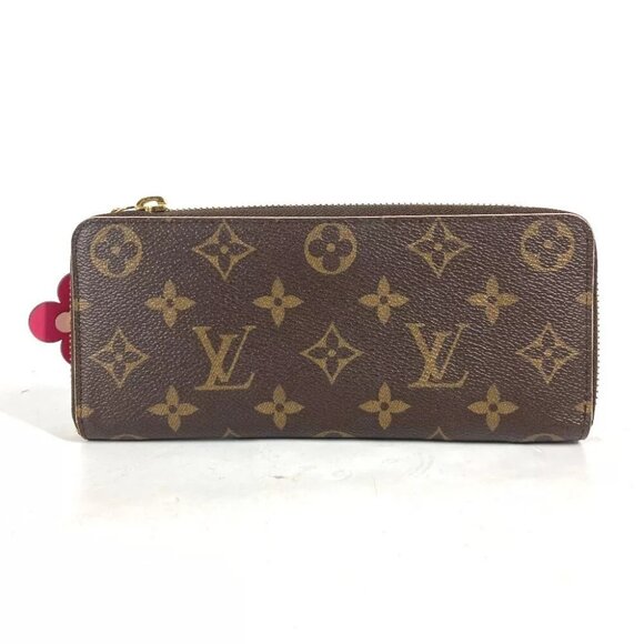 LOUIS VUITTON M64201 Monogram flower Portefeuille Clemence Zippy Wallet - Picture 4 of 16